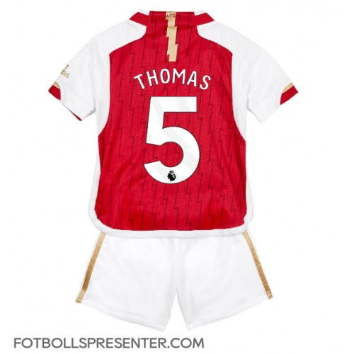 Arsenal Thomas Partey #5 Hemmatröja Barn 2023-24 Kortärmad (+ korta byxor)
